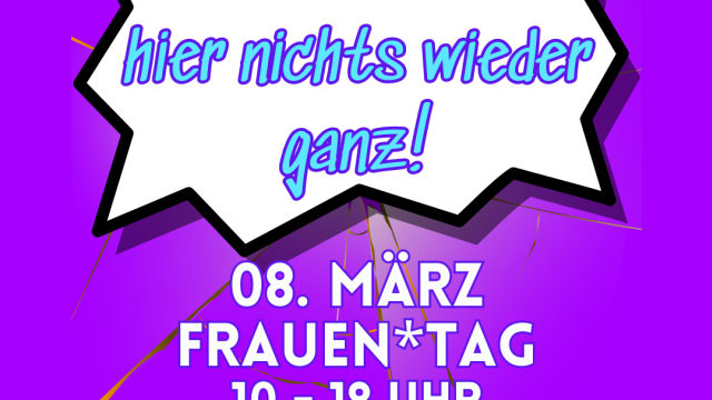 Ich mach hier nichts wieder ganz!