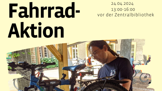 Fahrrad-Aktion an der SLUB