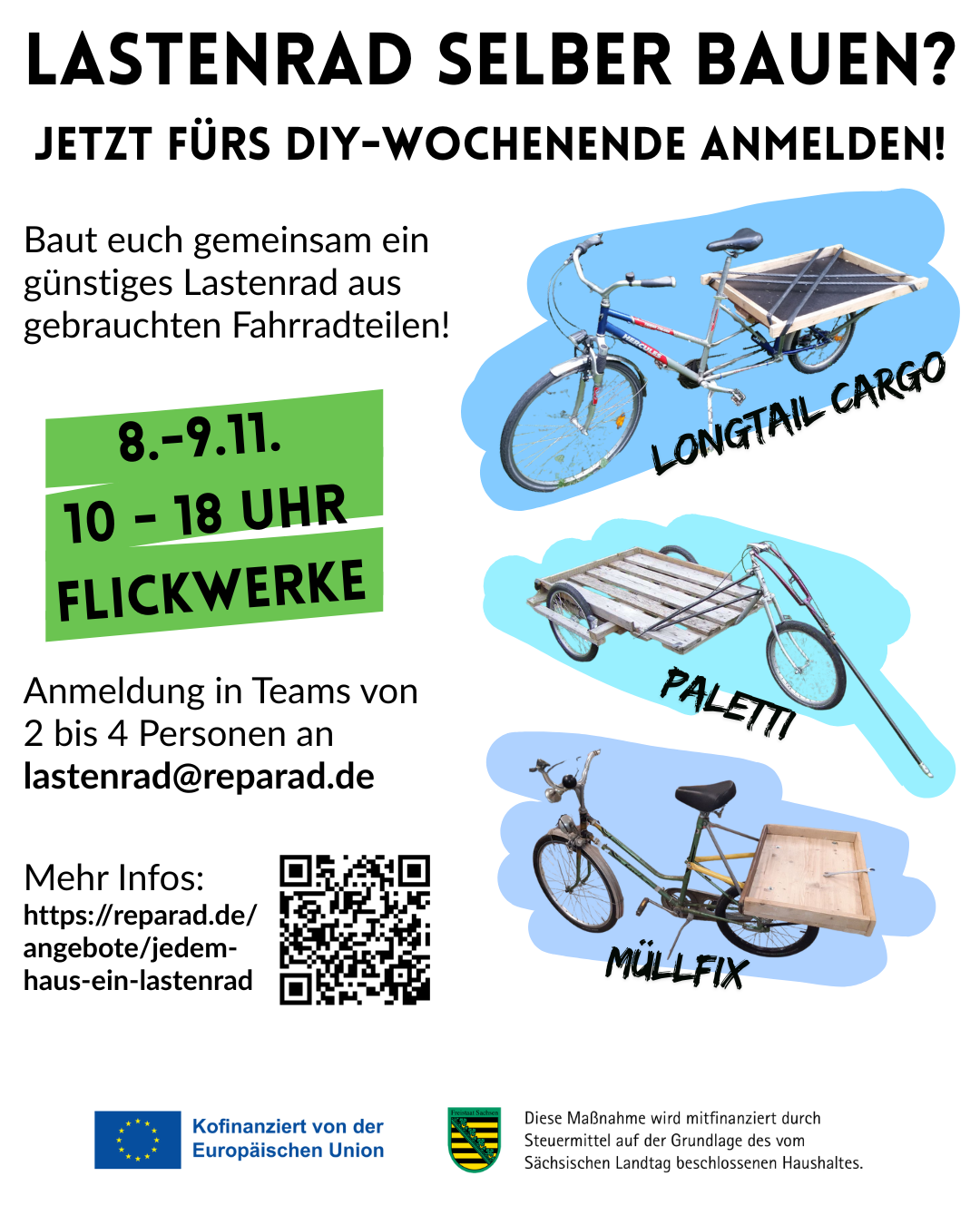Flyer für den Lastenrad Workshop