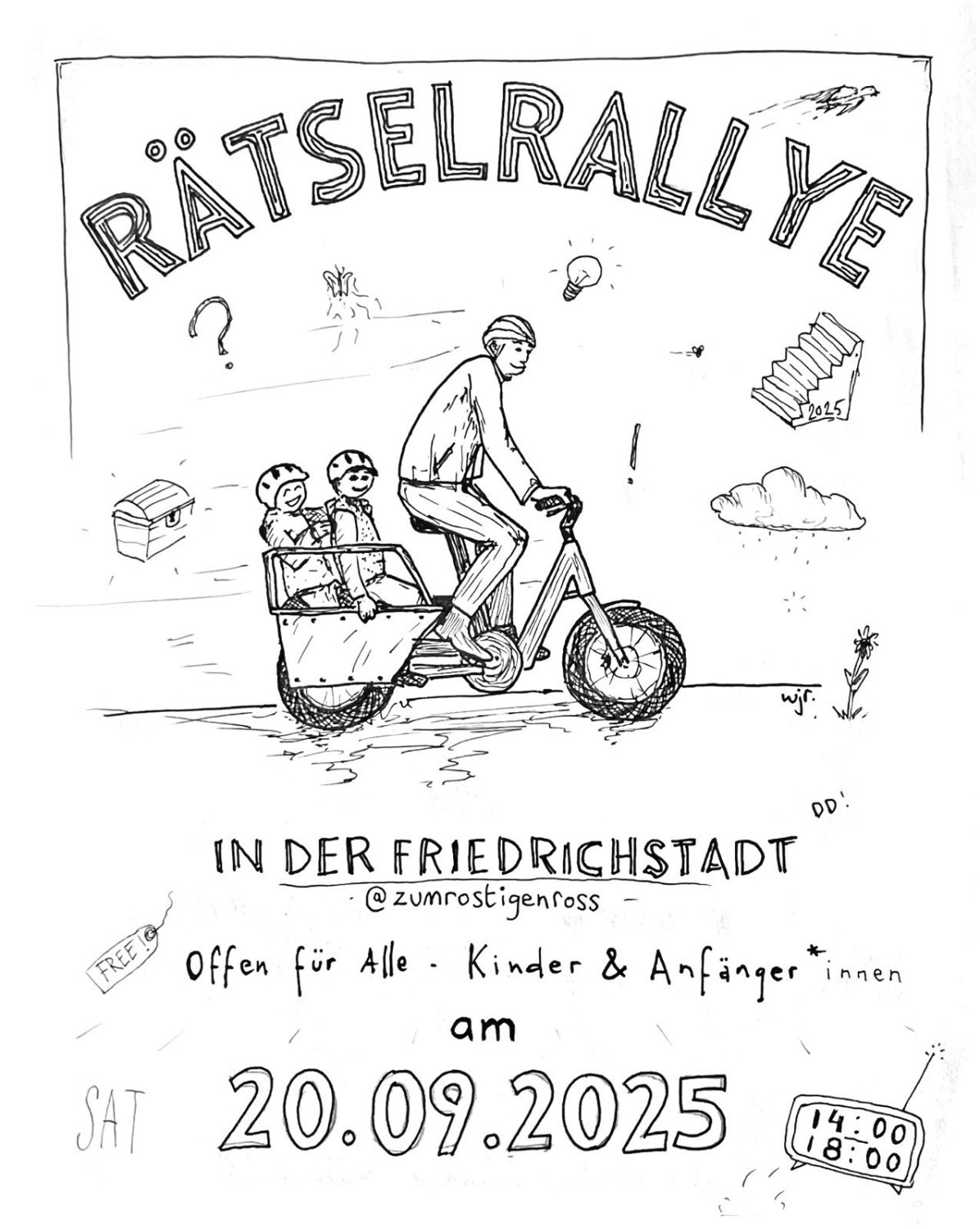 Flyer für die Rätselrallye