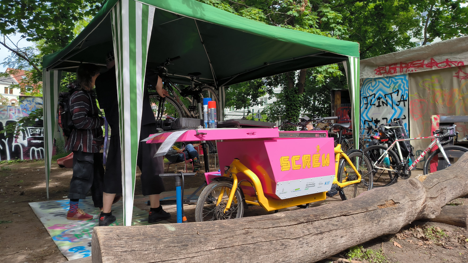 Das SKREW-Bike im Einsatz