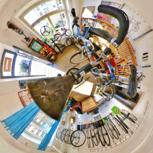 Panorama der Werkstatt von oben